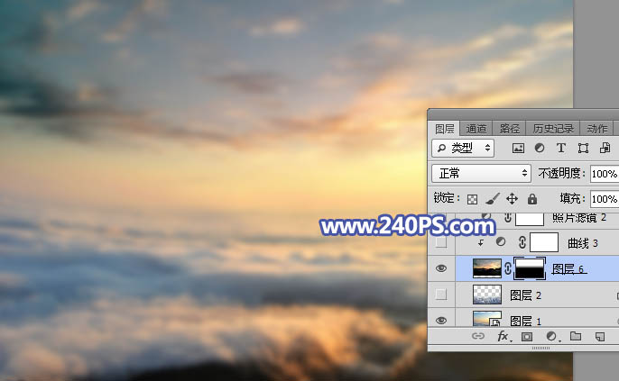 Photoshop合成在云端施法的梦幻天使
