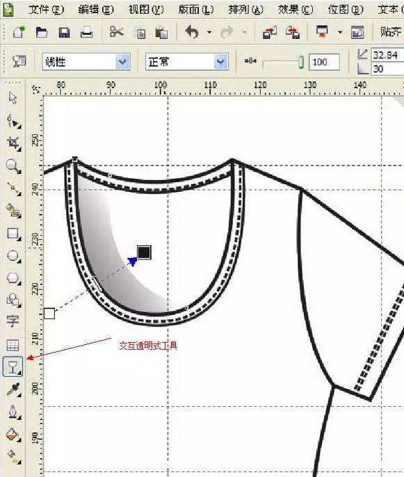 Coreldraw详细解析女士T恤的款式图画法