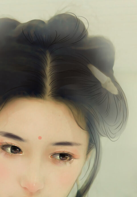 Photoshop制作中国风唯美主题工笔画人像效果