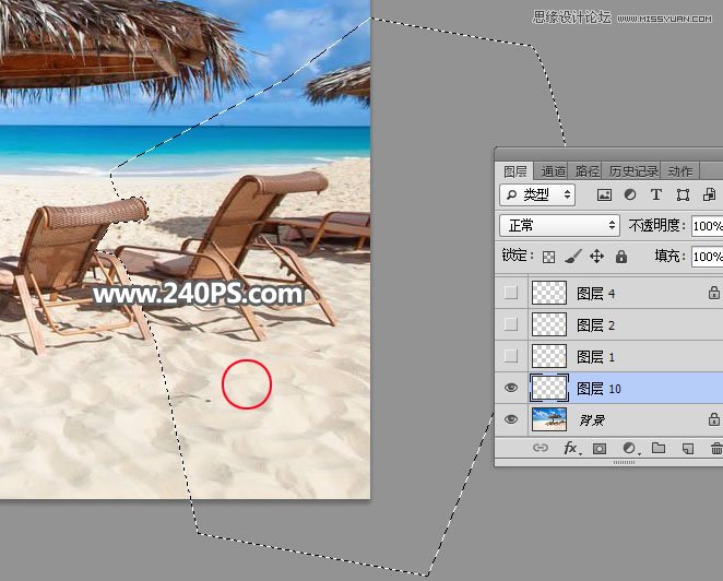 Photoshop快速消除照片中不需要的物品