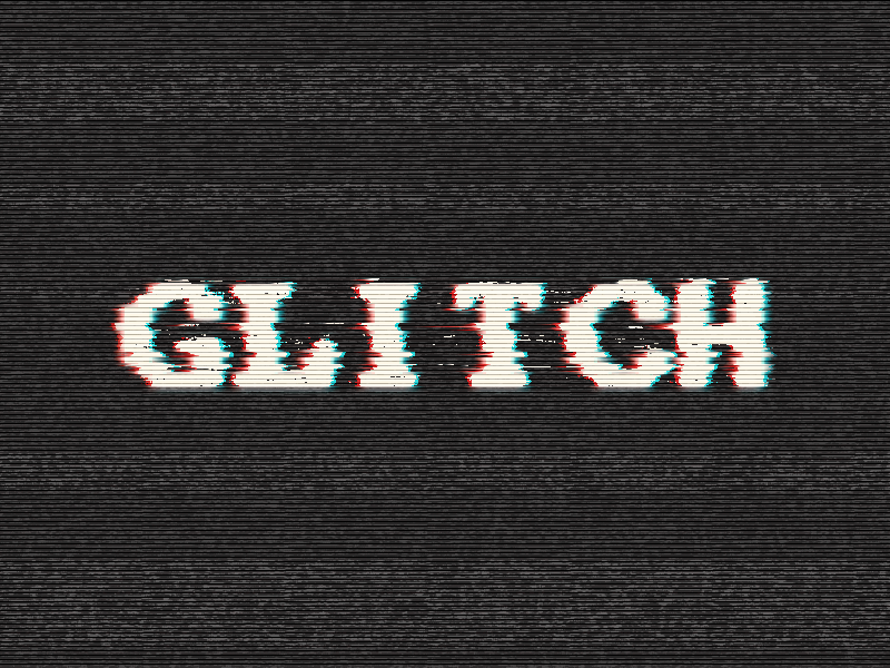 Photoshop制作信号干扰特效的艺术字教程