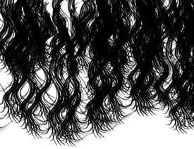 女性长发和头发装饰PS笔刷