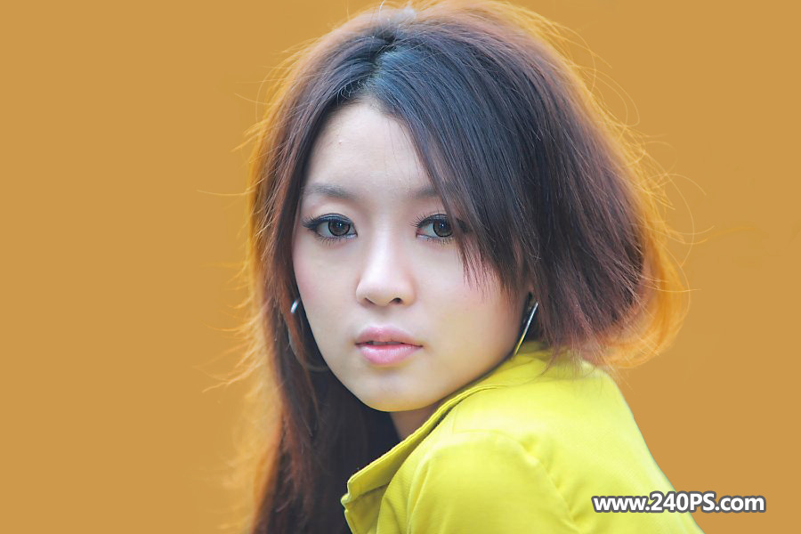 Photoshop巧用通道工具抠出美女细致的头发