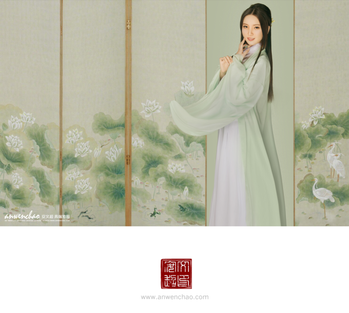 photoshop制作中国风古典场景的古装美女人像
