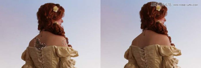 Photoshop合成在古堡桥上瞭望远方的公主