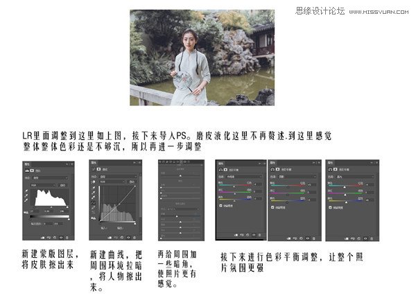 Photoshop调出古装美女人像冷色艺术效果,PS教程,