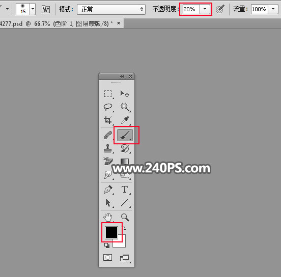 Photoshop使用通道工具抠出草地上的骏马