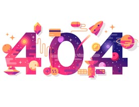 Illustrator设计时尚可爱的404插画教程