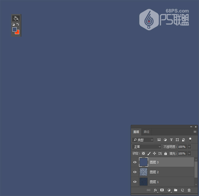 Photoshop快速制作蓝色牛仔布纹背景