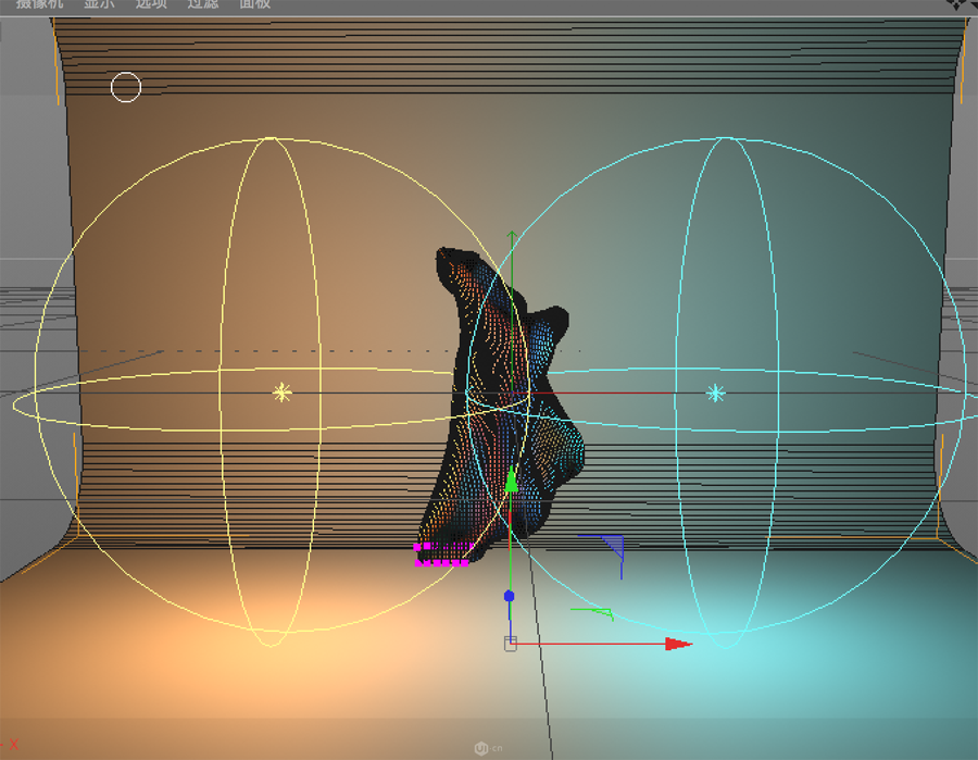 C4D制作立体元素组成的抽象海报教程