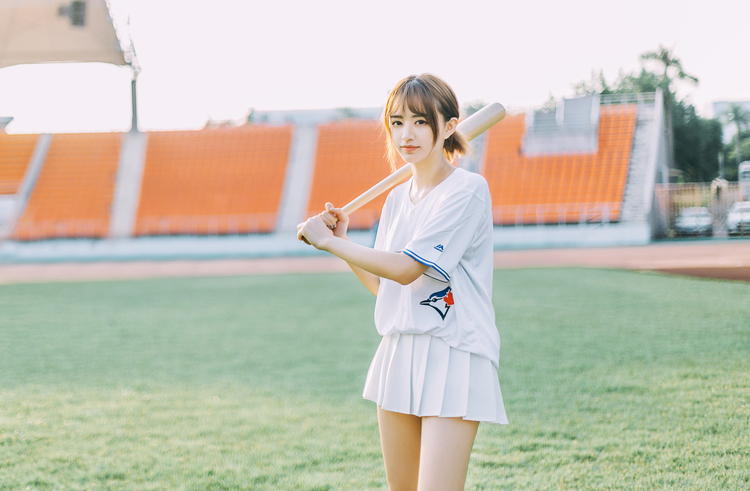 《棒球少女》夏季小清新摄影作品欣赏