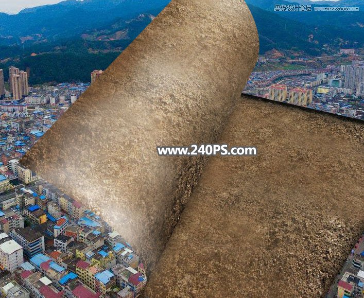 Photoshop创意合成城市中翻书场景效果