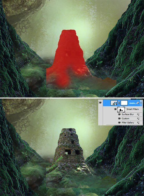 Photoshop合成梦幻森林中的童话世界