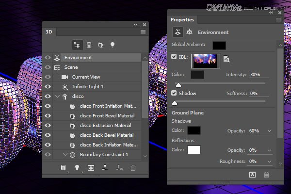 Photoshop巧用3D工具绘制绚丽的立体字