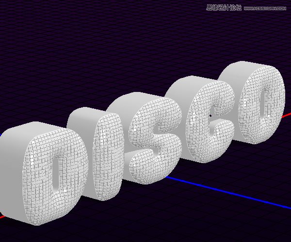 Photoshop巧用3D工具绘制绚丽的立体字