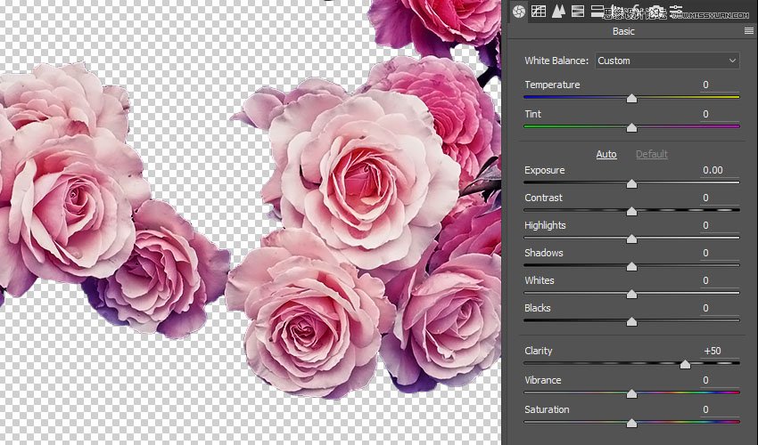 Photoshop制作创意的花朵艺术字教程