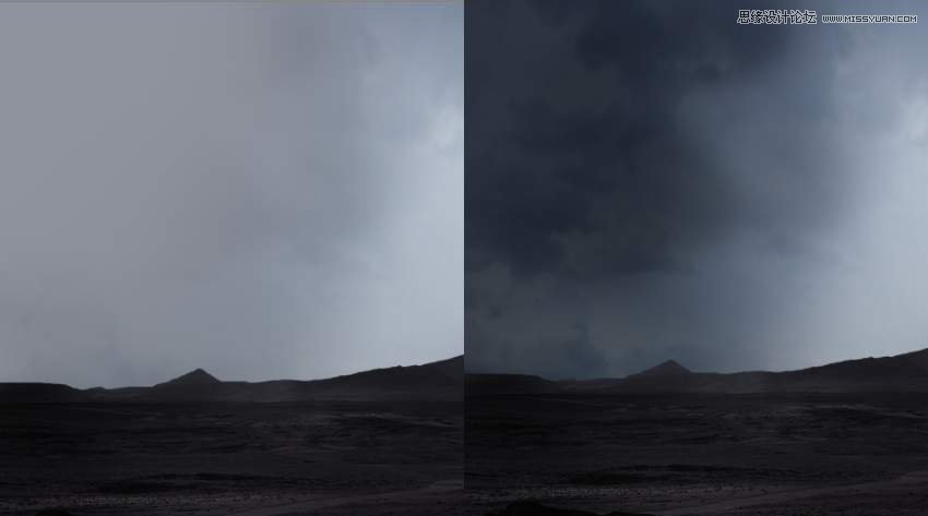 Photoshop合成唯美的宇宙星空风景图