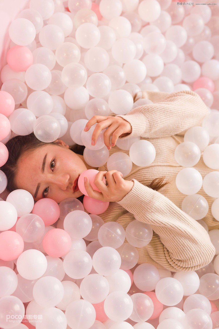 Photoshop调出室内美女人像惊艳冷色调