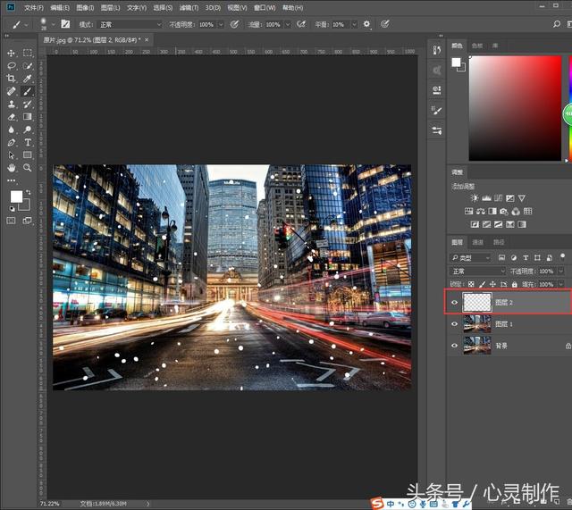Photoshop制作雨后玻璃水雾艺术效果