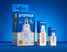 Promax灯泡蓝色主题包装设计欣赏