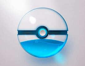 Photoshop绘制玻璃质感的水晶球图标