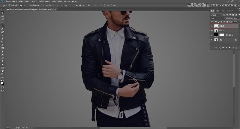 Photoshop把人像服装转成创意线稿效果