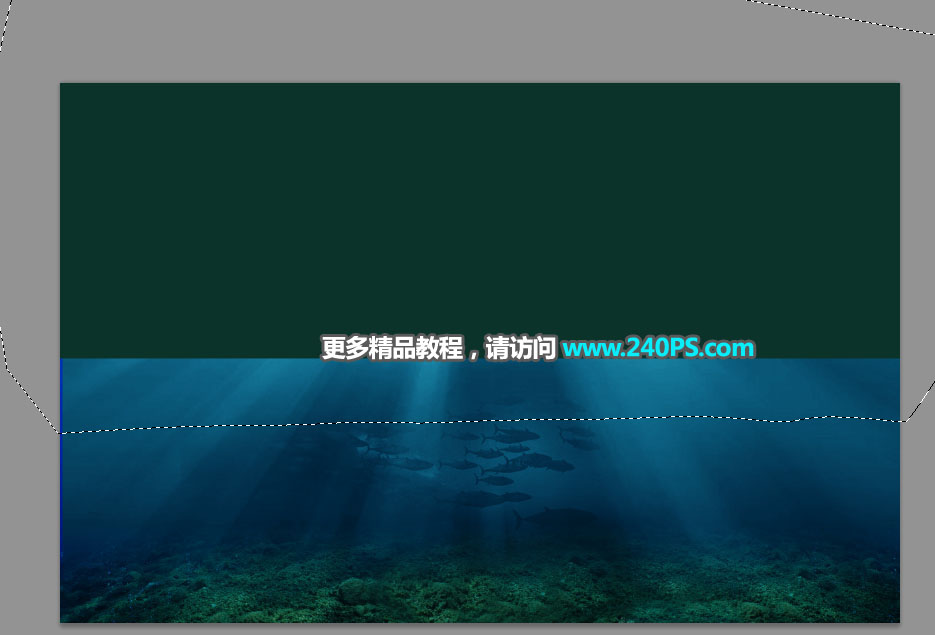 Photoshop合成海洋中漂浮的漂流瓶教程