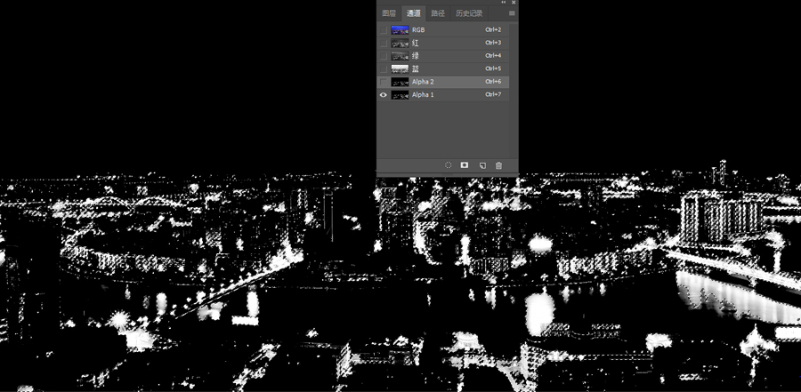Photoshop快速调出金属主题风格的城市照片