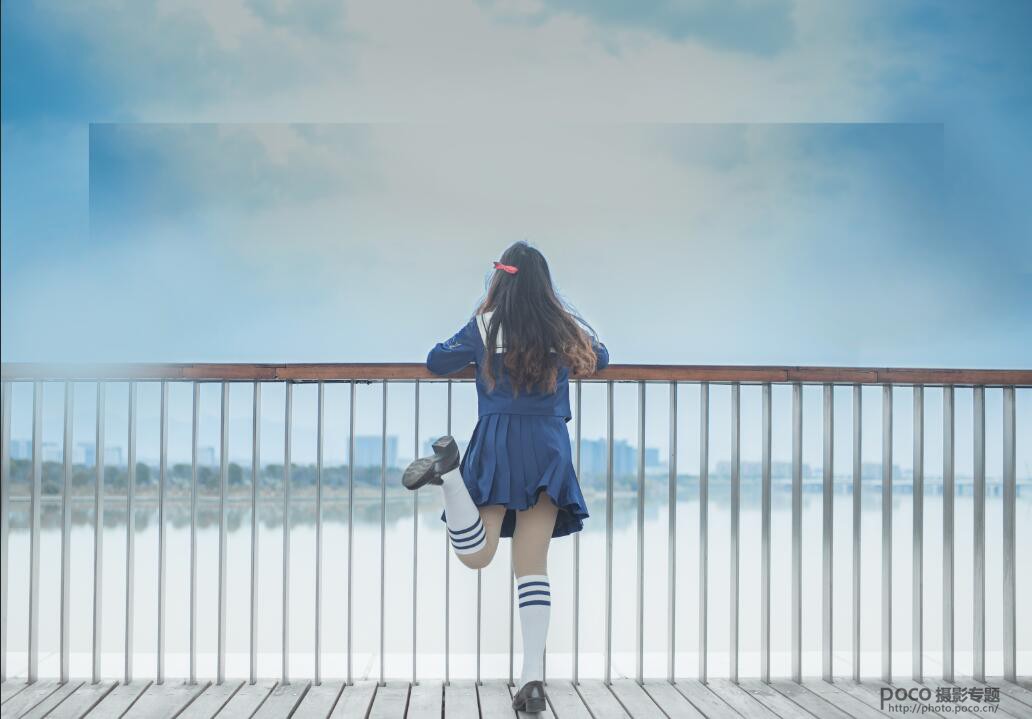 Photoshop调出湖边女孩二次元动漫效果