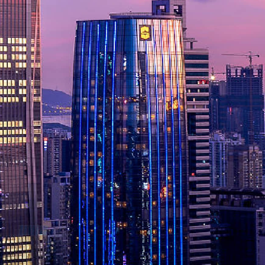 Illustrator绘制时尚绚丽的城市夜景插画