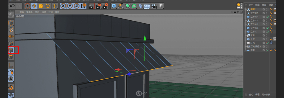 C4D制作卡通主题立体小商店场景