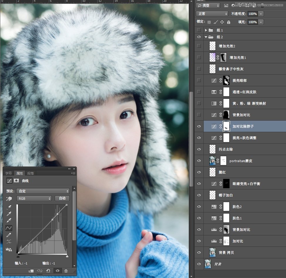 PhotoshopŮͨ͸Ч