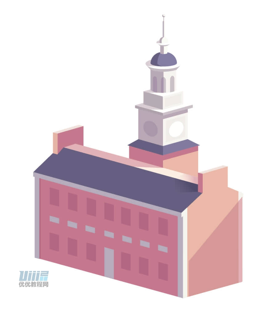 Illustrator绘制时尚的城市建筑效果图