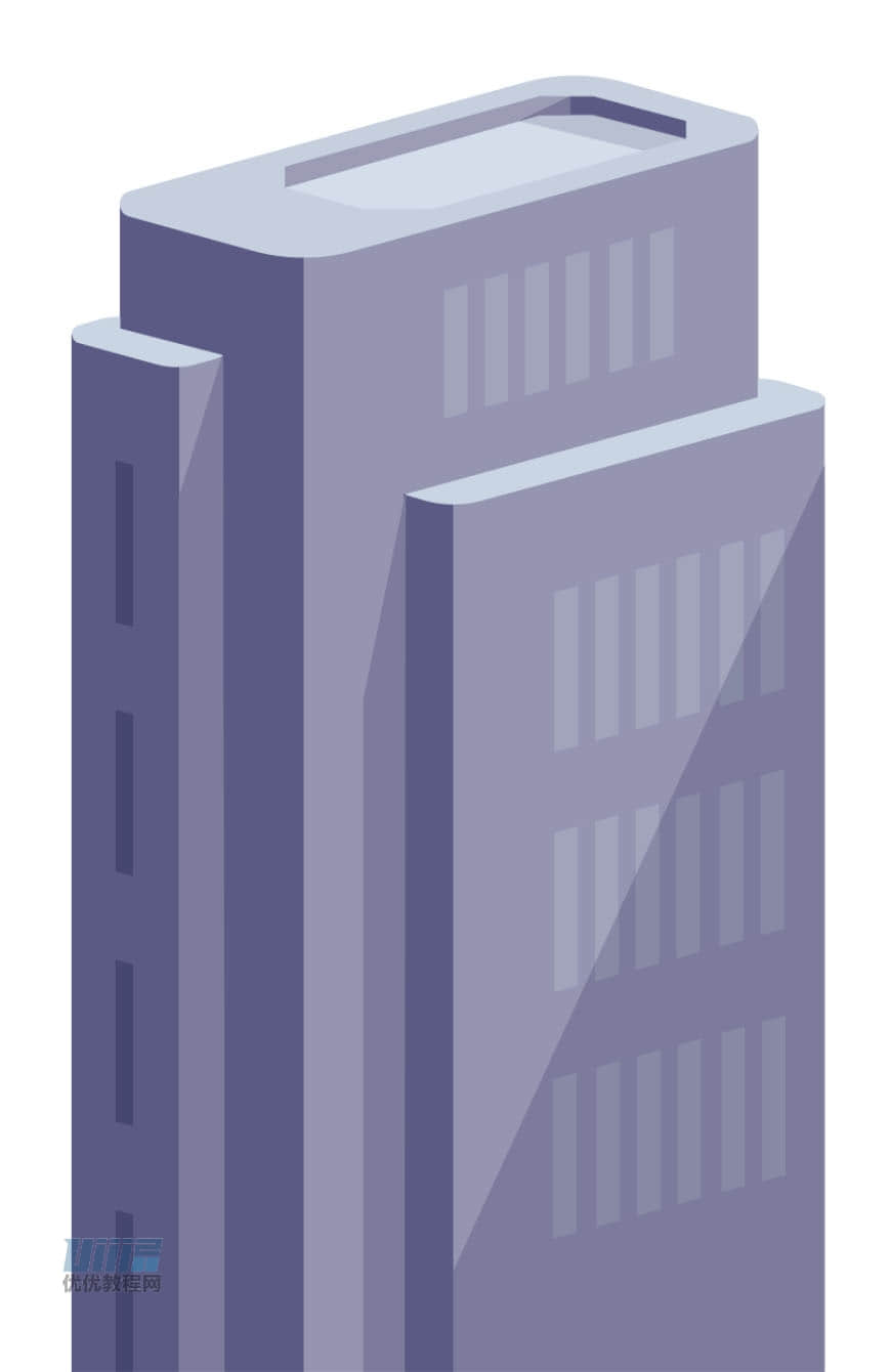 Illustrator绘制时尚的城市建筑效果图
