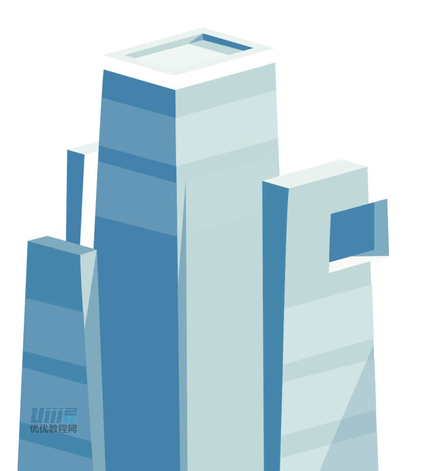 Illustrator绘制时尚的城市建筑效果图