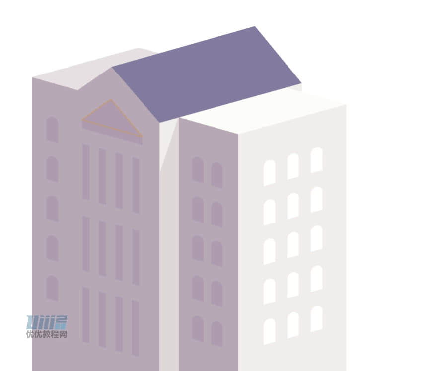 Illustrator绘制时尚的城市建筑效果图