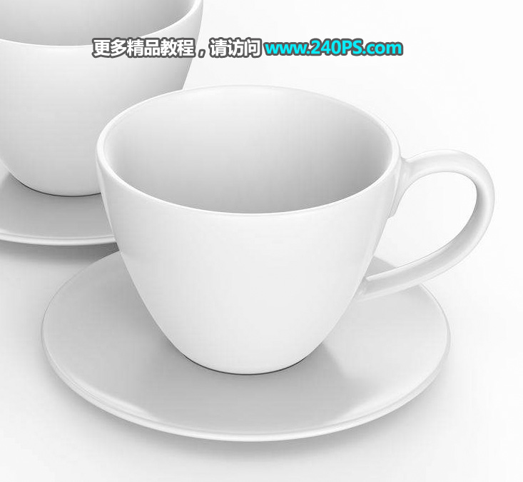 Photoshop创意合成杯子中茶园风景图