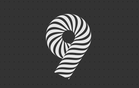 Illustrator制作斑马条纹组成的艺术字