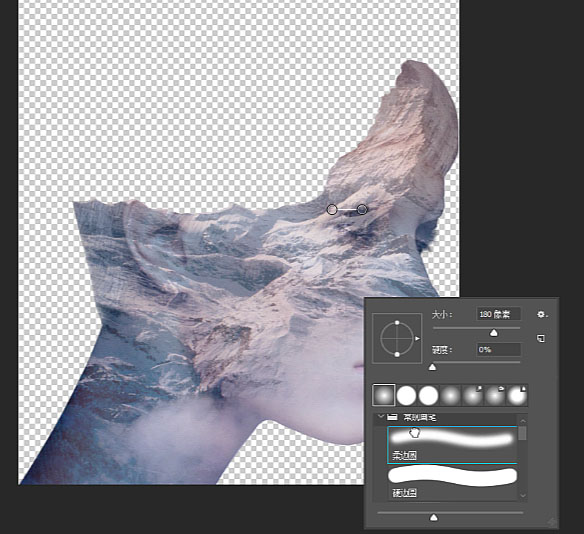 Photoshop制作创意的人像二次曝光效果