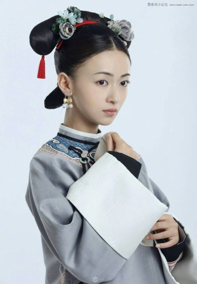 Photoshop制作人像照片唯美的工笔画效果