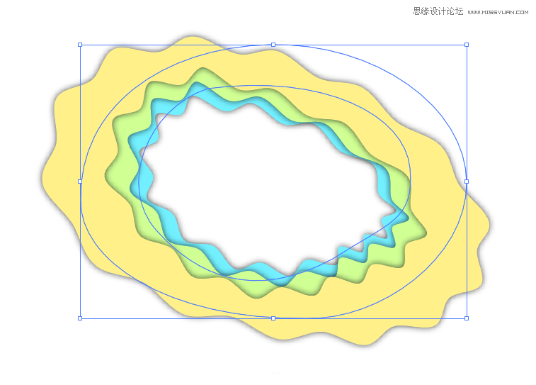 Illustrator制作立体卡通风格相框特效