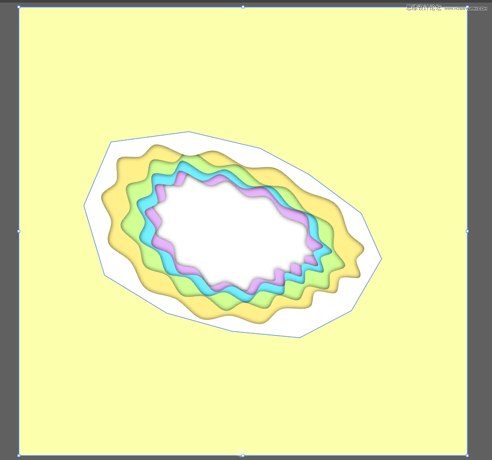 Illustrator制作立体卡通风格相框特效