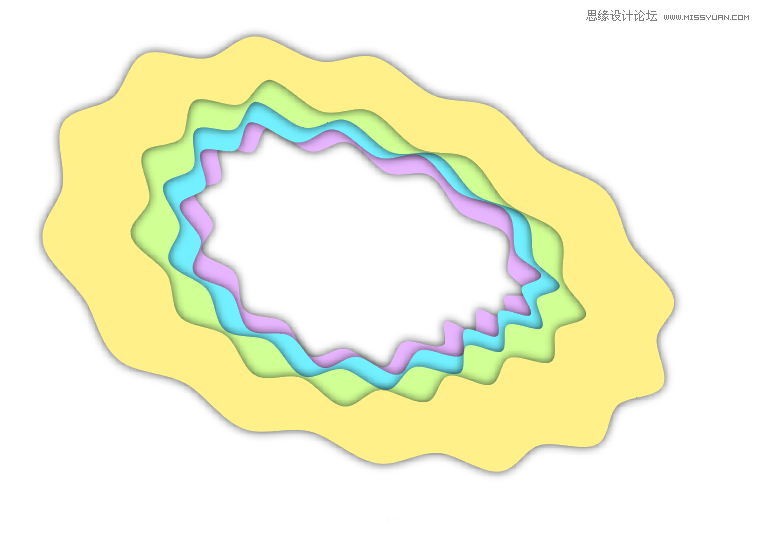Illustrator制作立体卡通风格相框特效