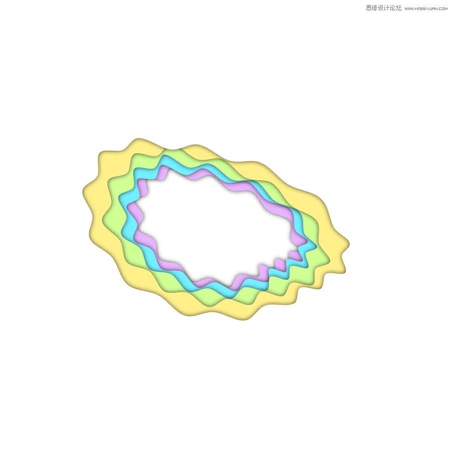 Illustrator制作立体卡通风格相框特效