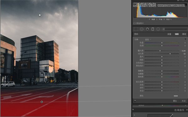 Photoshop结合LR制作质感冷色的城市照片