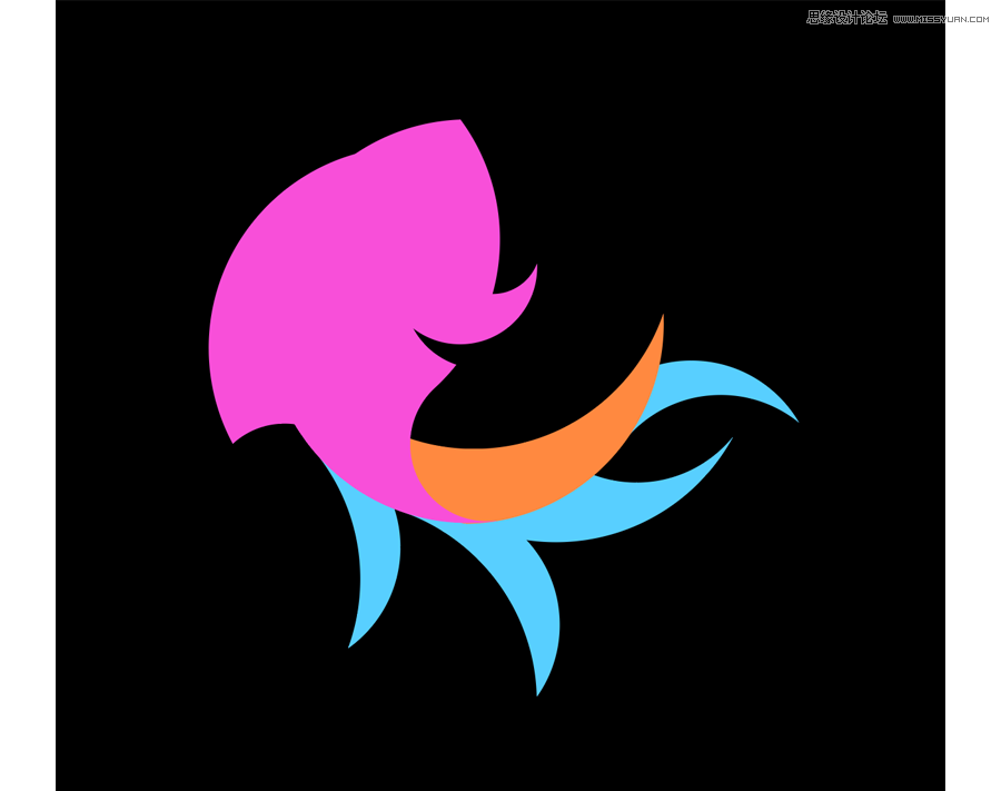 Illustrator绘制黄金比例的可爱LOGO
