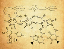 化学分子结构图PS笔刷