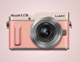 Lumix相机：PS绘制粉色的照相机教程