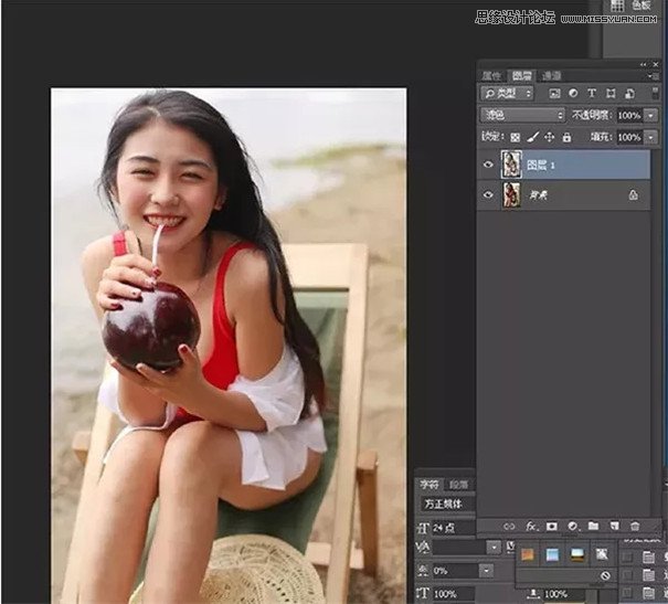 日系效果:PS制作复古的日系甜美效果