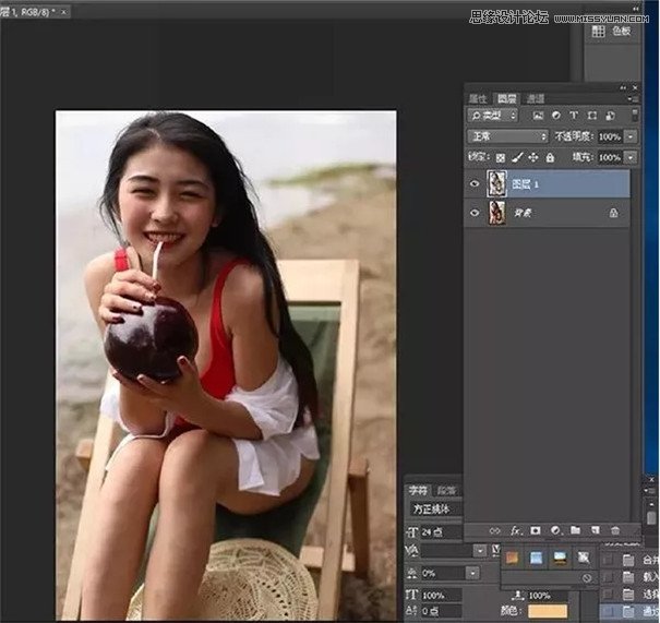 日系效果:PS制作复古的日系甜美效果